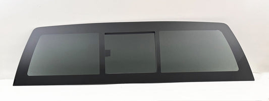 Flush Fit Manual Slider Back Window Back Glass Compatible with Chevrolet Silverado / GMC Sierra 1500 2007-2013 Models & 2500 3500 2007-2014 Models Pickup (Not For Classic Models)