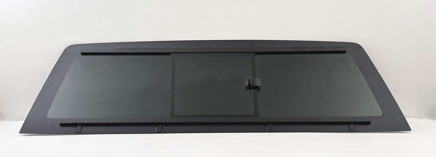 Flush Fit Manual Slider Back Window Back Glass Compatible with Chevrolet Silverado / GMC Sierra 1500 2007-2013 Models & 2500 3500 2007-2014 Models Pickup (Not For Classic Models)