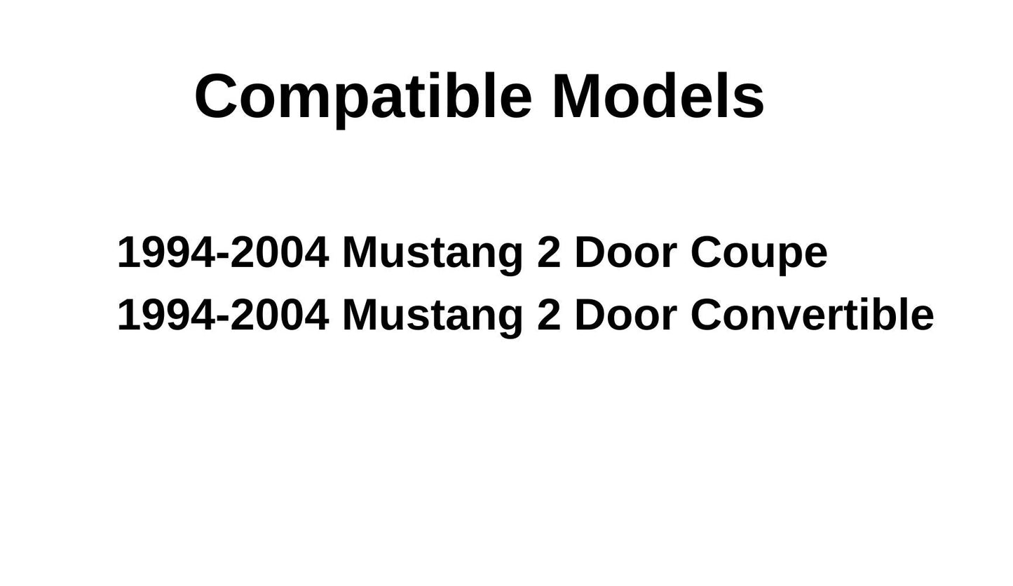 Passenger Right Side Door Window Door Glass Compatible with Ford Mustang 1994-2004 Models