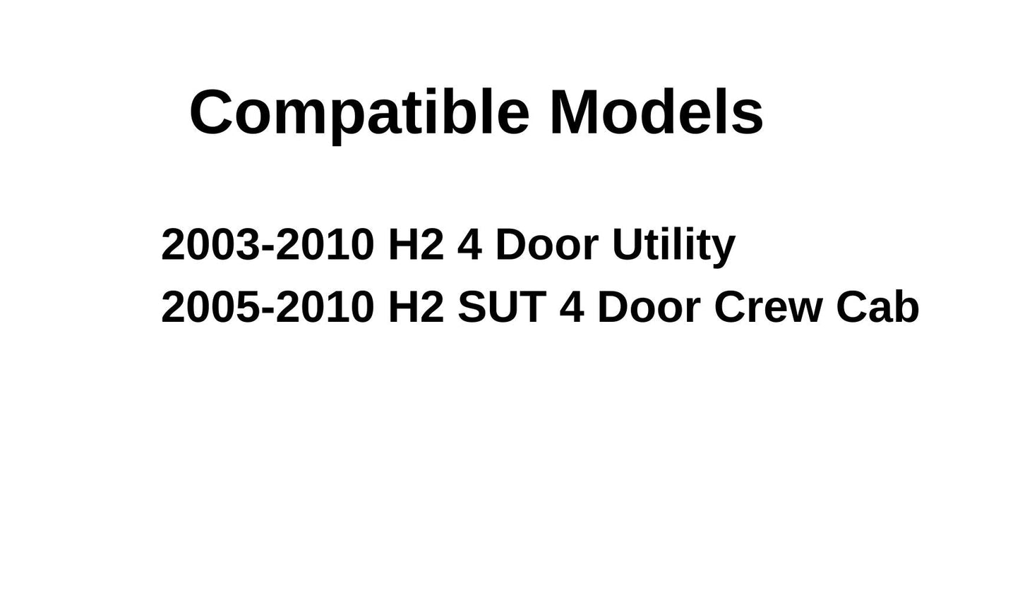Passenger Right Side Front Door Window Door Glass Compatible with Hummer H2 2003-2010 Models