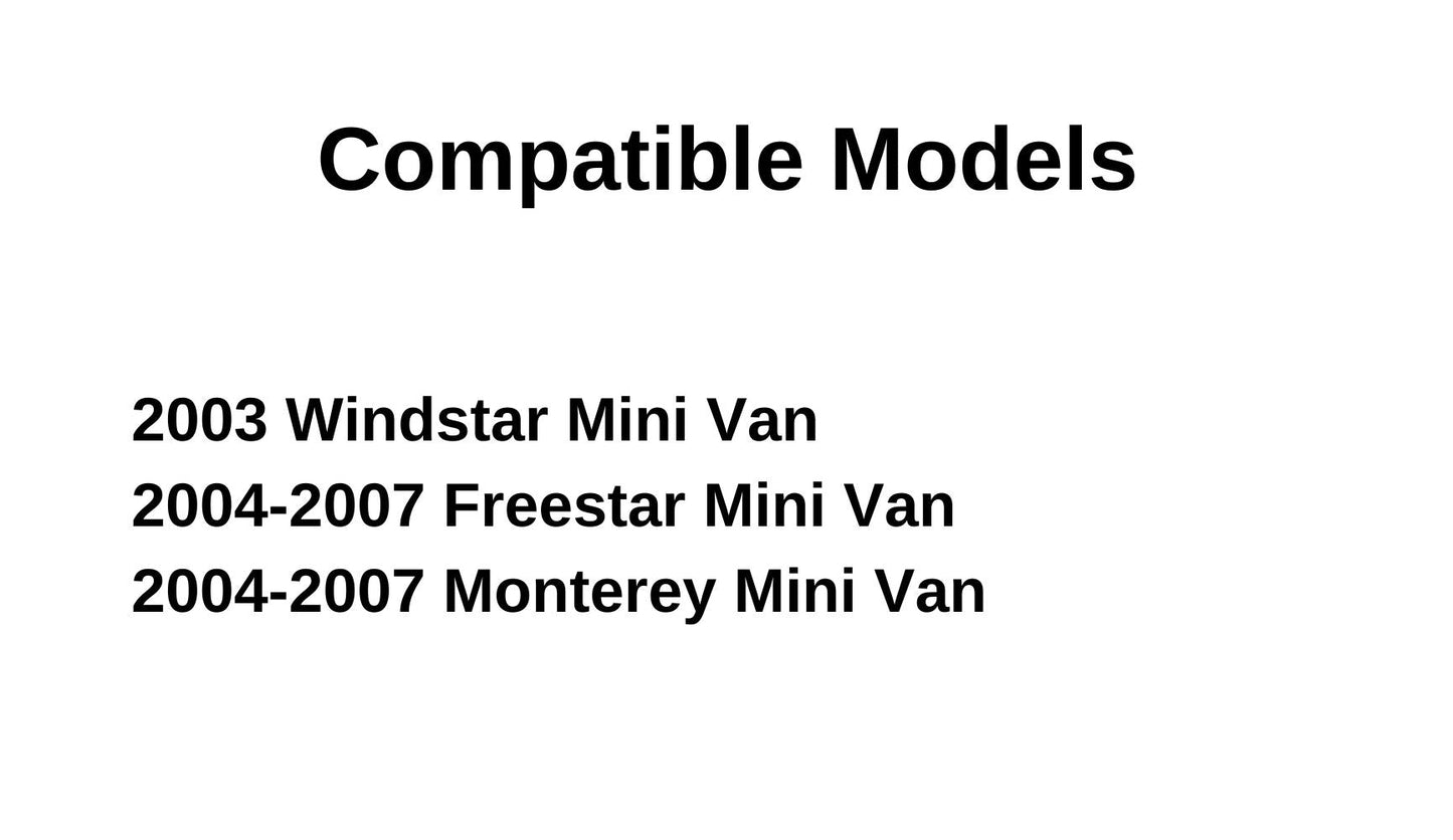 Passenger Right Side Front Door Window Door Glass Compatible with Ford Freestar/Ford Windstar/Mercury Monterey 2003-2007 Models