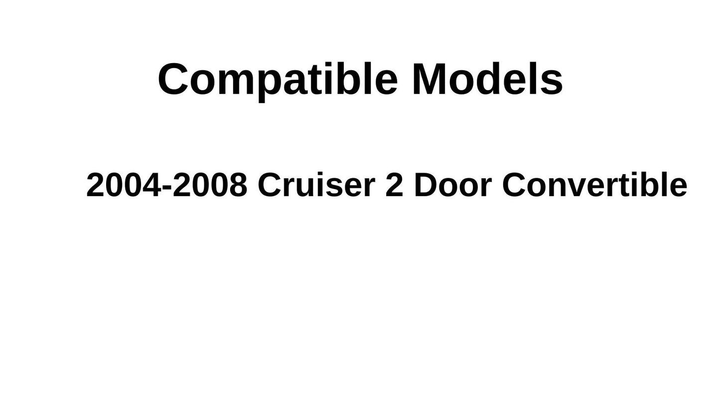 OEM Passenger Right Side Door Window Door Glass Compatible with Chrysler PT Cruiser 2 Door Convertible 2004-2008 Models