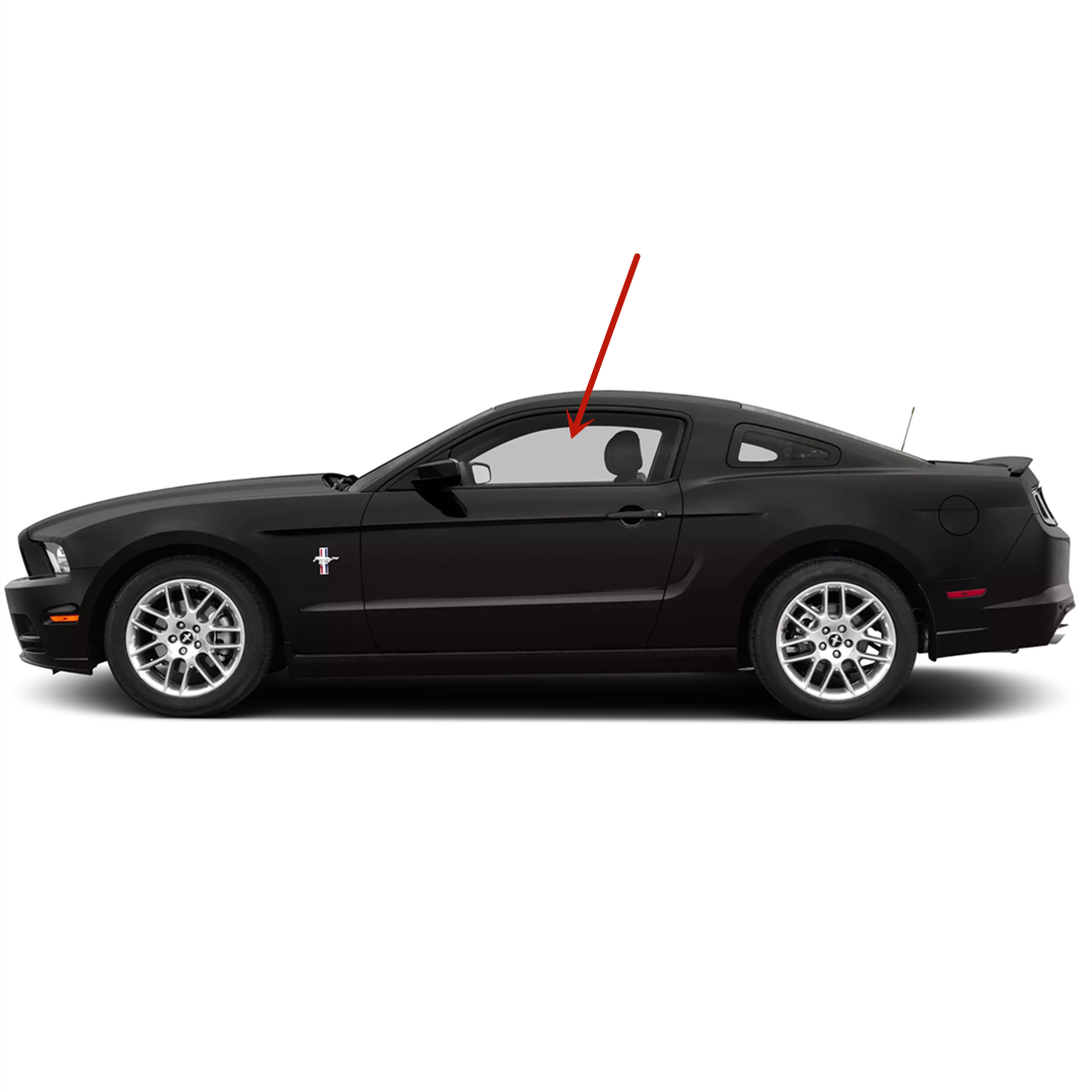 Driver Left Side Door Window Door Glass Compatible with Ford Mustang 2 Door Coupe 2005-2014 Models