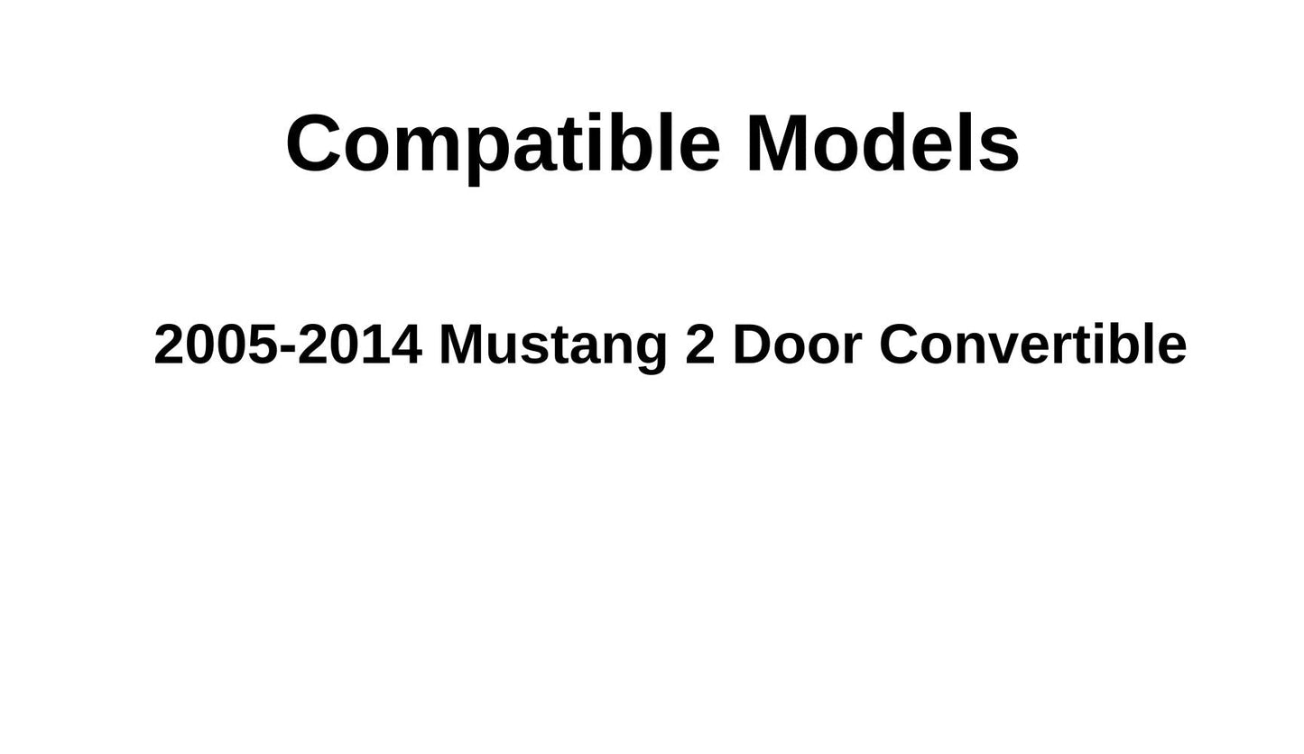 Passenger Right Side Door Window Door Glass Compatible with Ford Mustang 2 Door Convertible 2005-2014 Models