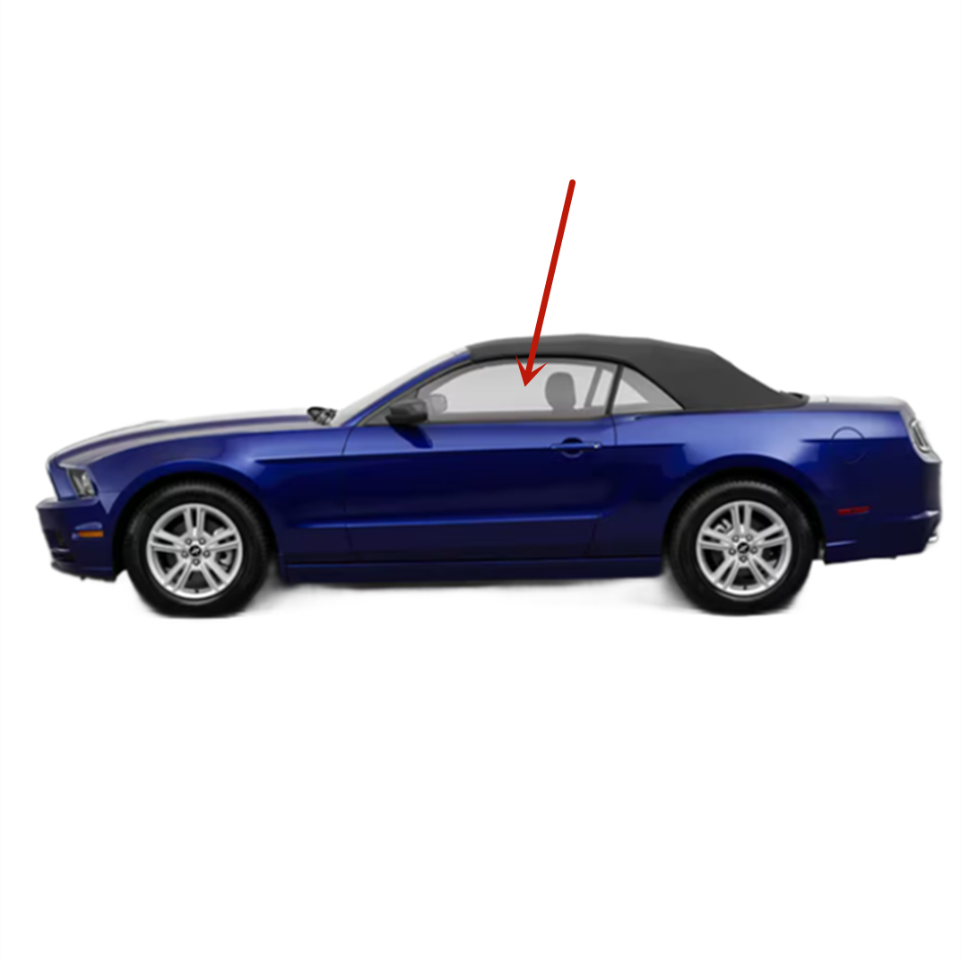 Driver Left Side Door Window Door Glass Compatible with Ford Mustang 2 Door Convertible 2005-2014 Models