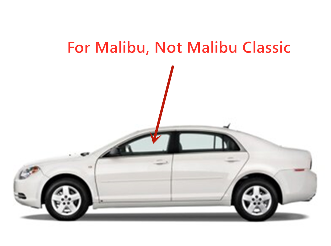 Tempered Driver Left Side Front Door Window Door Glass Compatible with Chevrolet Malibu 2008-2012 (Not for Malibu Classic)/Saturn Aura 2007-2010 Models