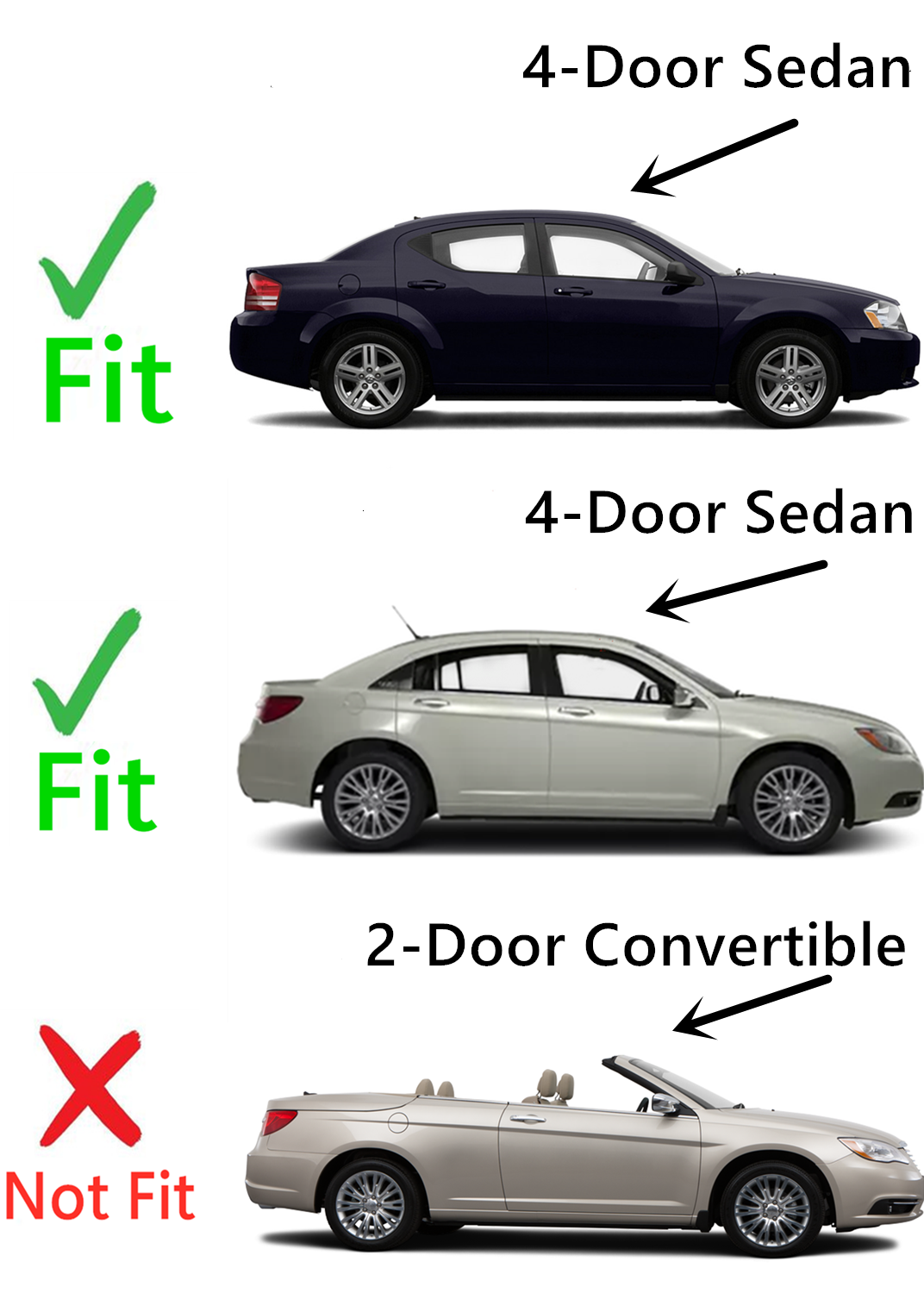 Laminated Passenger Right Side Front Door Window Door Glass Compatible with Chrysler 200/ Dodge Avenger 4 Door Sedan 2011-2014 Models