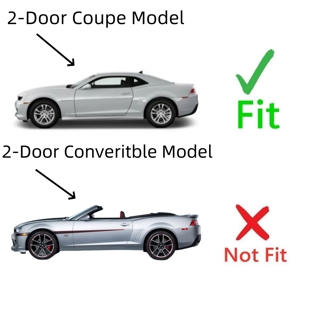 Driver Left Side Door Window Door Glass Compatible with Chevrolet Camaro 2 Door Coupe 2010-2015 Models