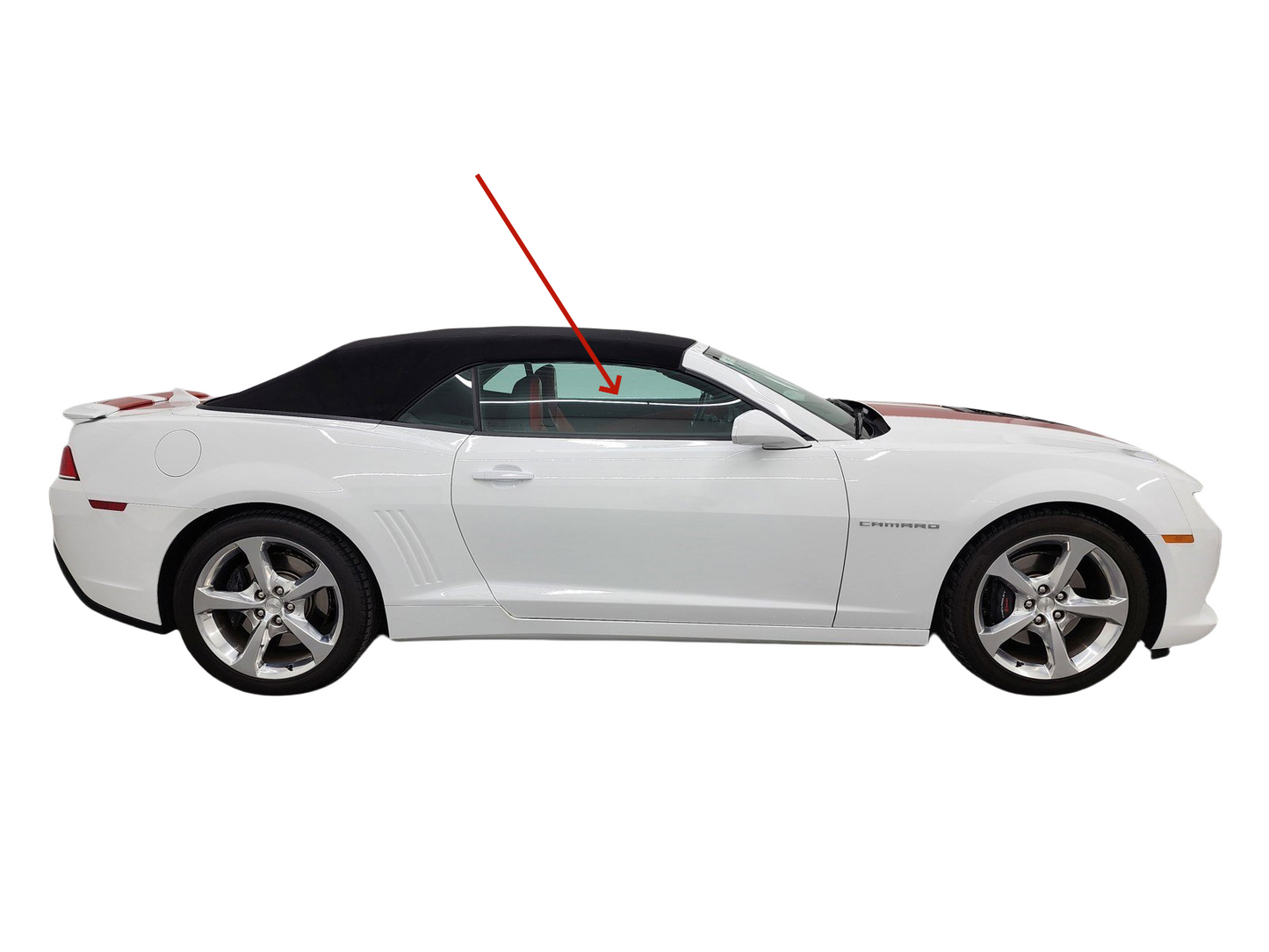 Passenger Right Side Door Window Door Glass Compatible with Chevrolet Camaro 2 Door Convertible 2011-2015 Models