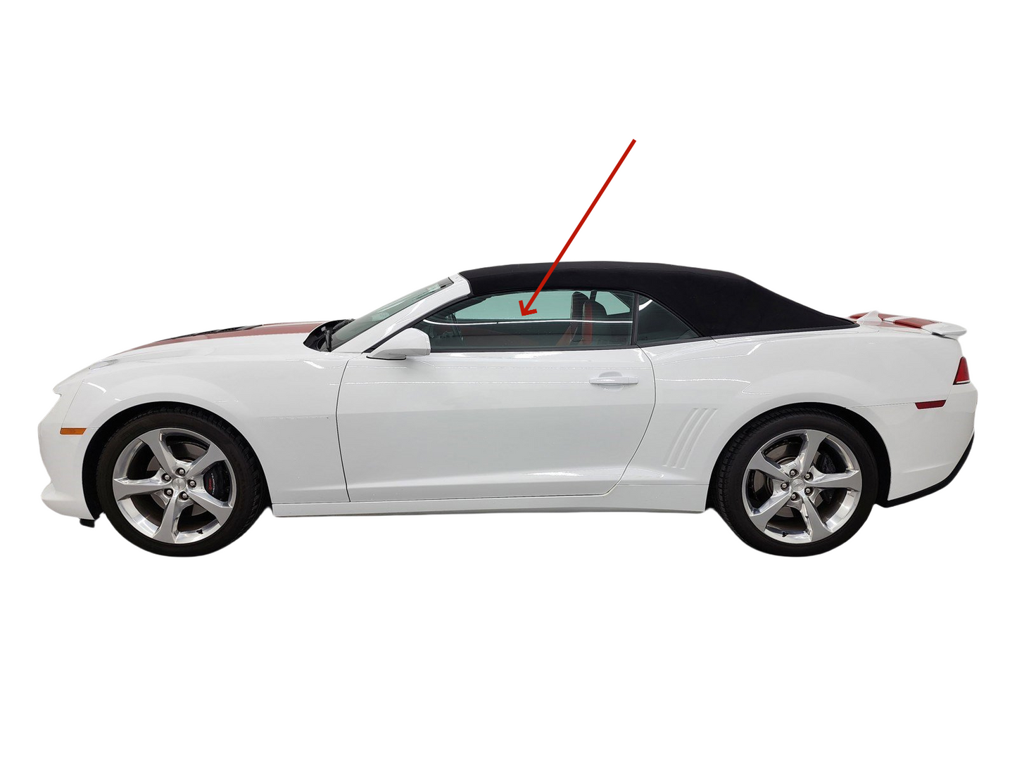 Driver Left Side Door Window Door Glass Compatible with Chevrolet Camaro 2 Door Convertible 2011-2015 Models