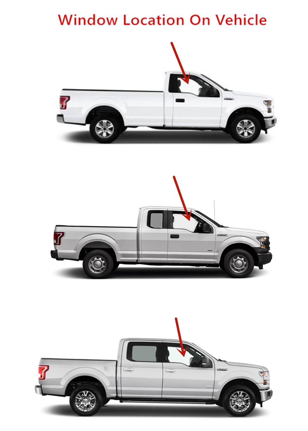 Passenger Right Side Front Door Window Door Glass Compatible with Ford F250 F350 F450 F550 F650 F750 2013-2016 Models