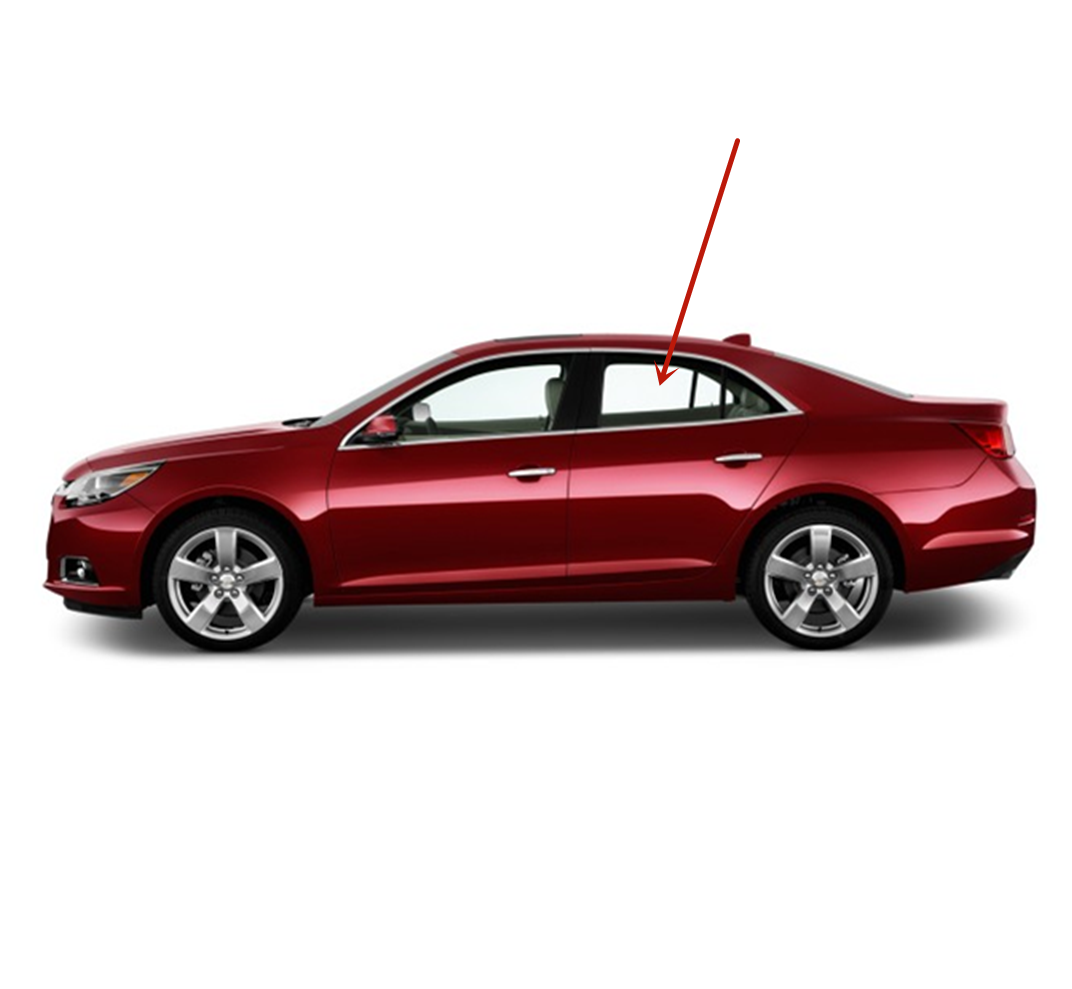 Driver Left Side Rear Door Window Door Glass Compatible with Chevrolet Chevrolet Malibu 2013-2015 Models/ Malibu Limited 2016 Models