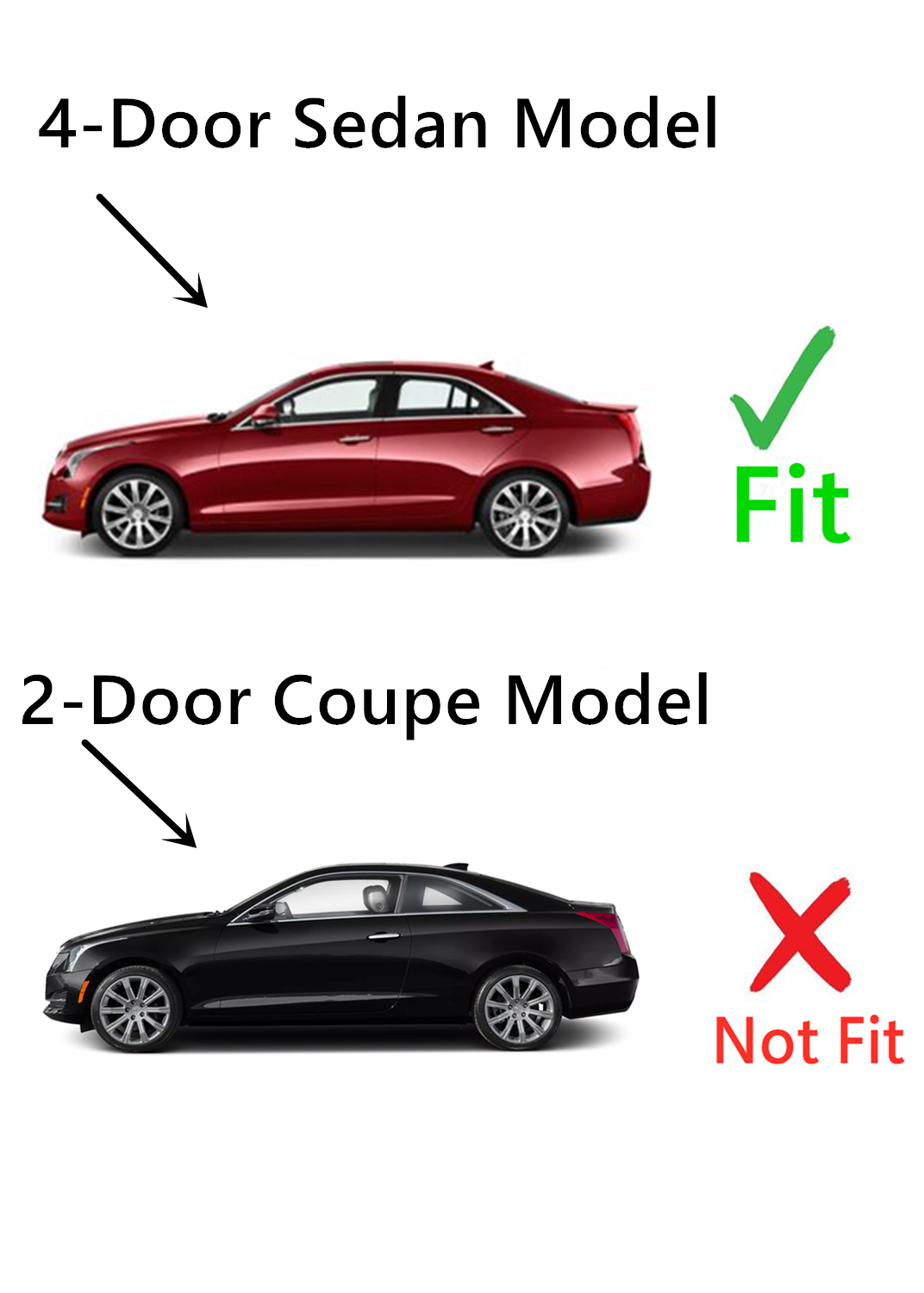Laminated Driver Left Side Front Door Window Door Glass Compatible with Cadillac ATS 4 Door Sedan 2013-2018 Models