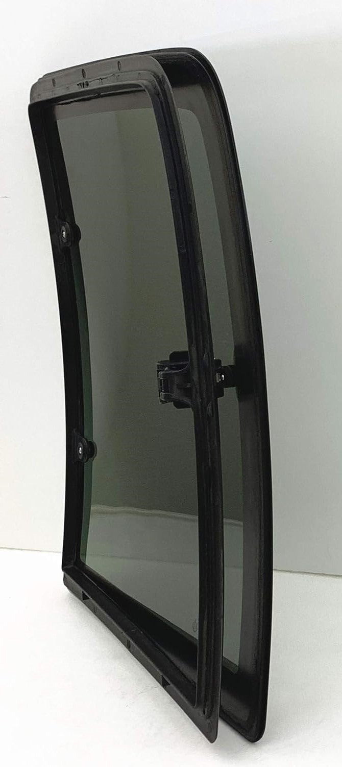 Movable Passenger Right Side Quarter Window Quarter GlassW/Frame & Latch Compatible with Chevrolet/GMC Pickup C1500 K1500 1988-1999 / C2500 K2500 C3500 K3500 1988-2000 2 Door Extended Cab Models