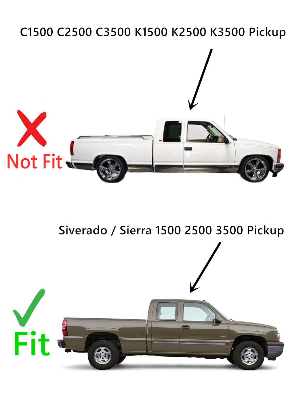 Movable Passenger Right Side Rear Quarter Window Quarter Glass With Frame & Latch Compatible with Chevrolet Silverado 1999-2006 / Classic 2007 Extended Cab Pickup Models