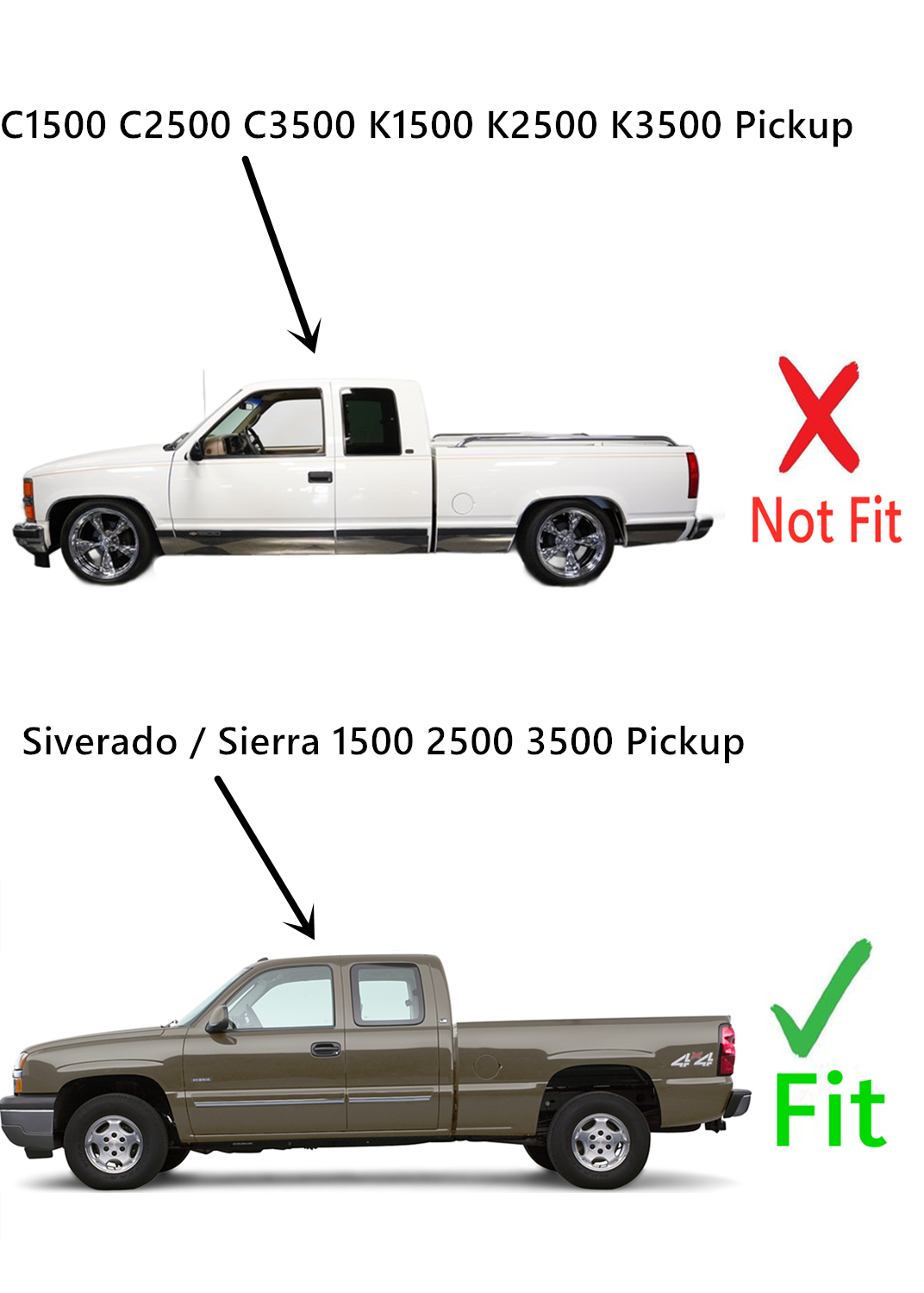 Movable Driver Left Side Rear Quarter Window Quarter Glass With Frame & Latch Compatible with GMC Sierra 1999-2006 / Sierra Classic 2007 Extended Cab Pickup Models