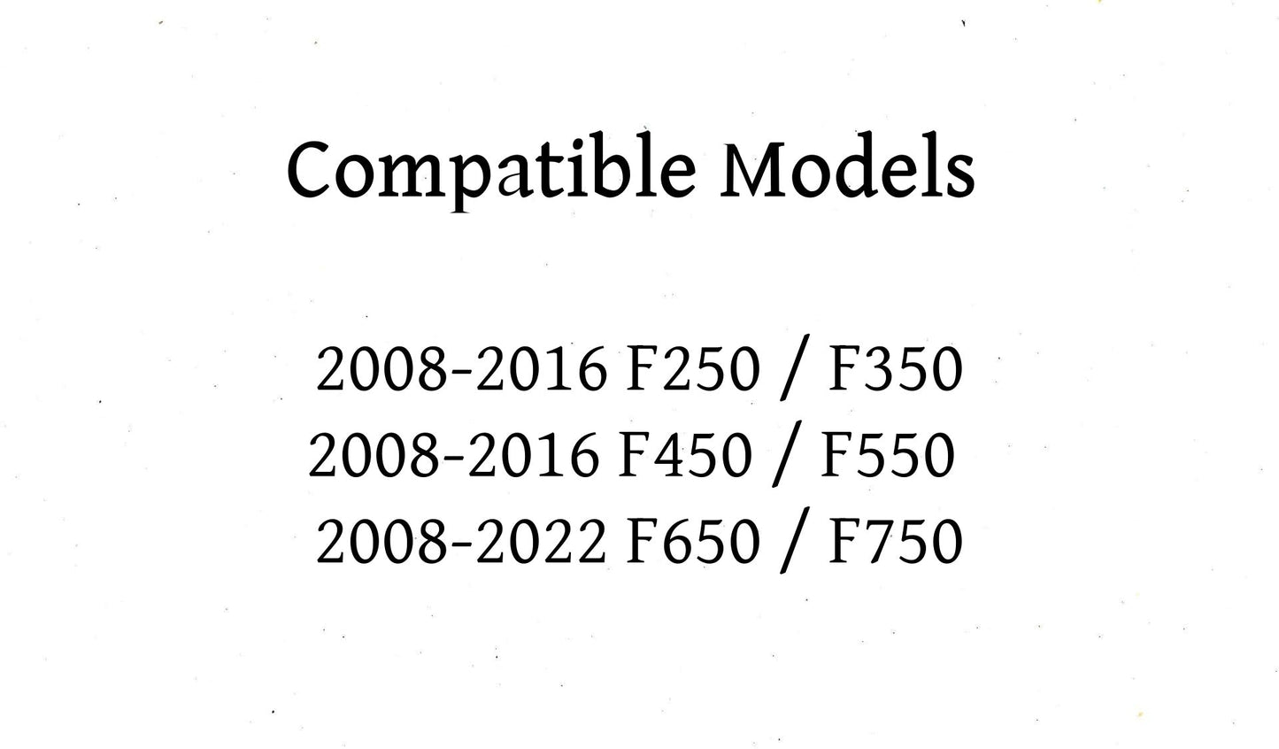 OE Stationary Back Window Back Glass Compatible with Ford F-Series (F250 F350 F450 F550) 2008-2016 Models / F-Series (F650 F750) 2008-2022 Models Pickup