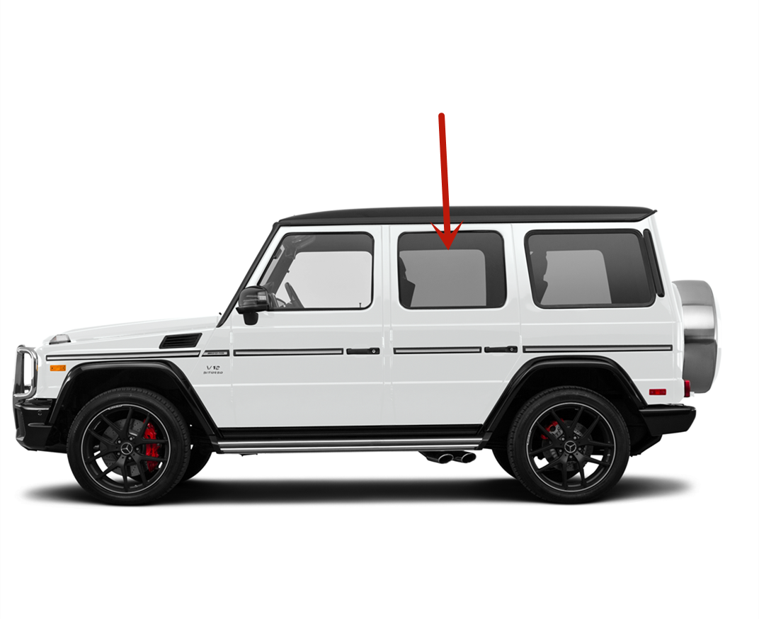 Rear Door Window Door Glass Compatible with Mercedes Benz G500 G55AMG G550 G63AMG Models