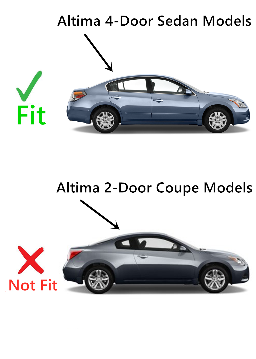 Passenger Right Side Front Door Window Door Glass Compatible with Nissan Altima 4 Door Sedan 2007-2012 Models