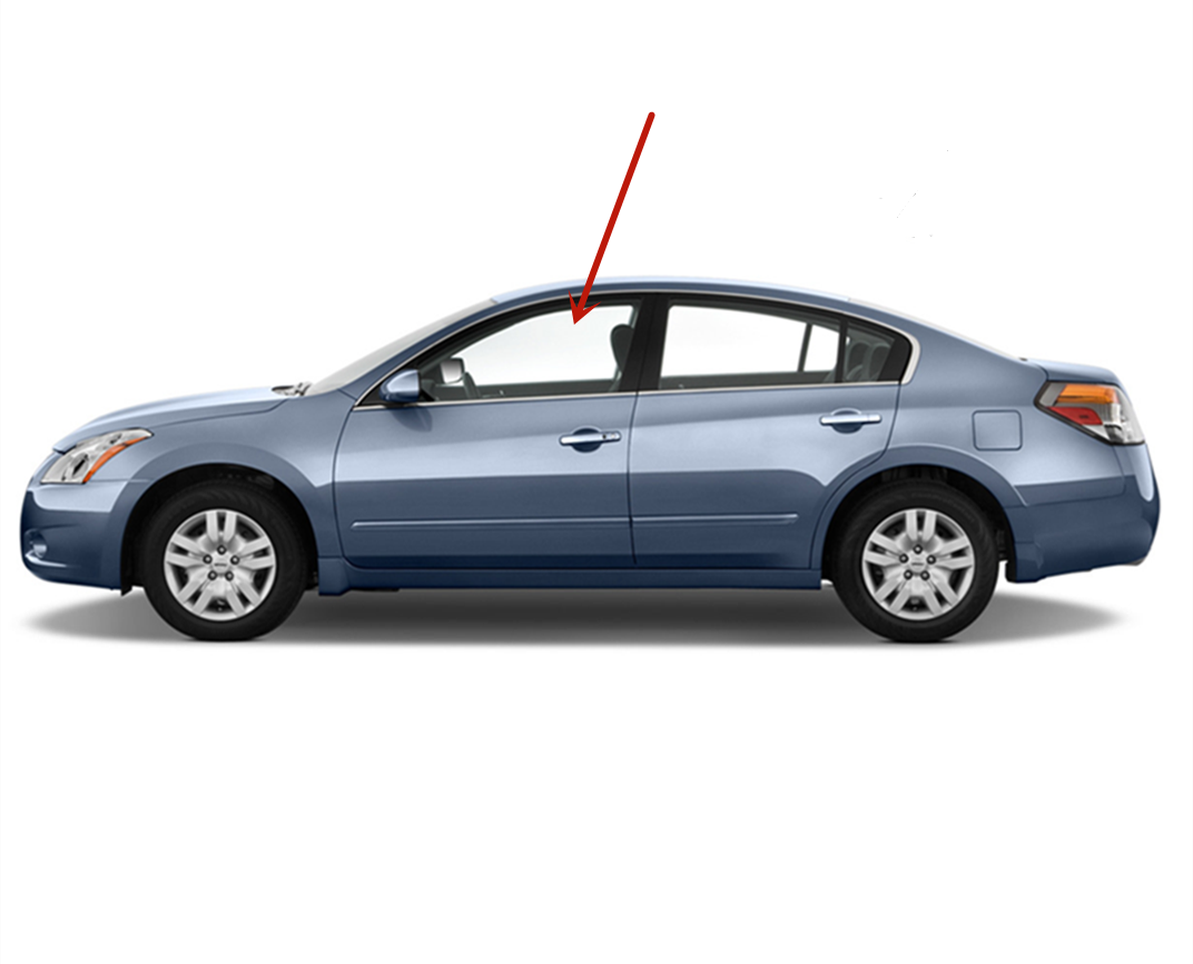 Driver Left Side Front Door Window Door Glass Compatible with Nissan Altima 4 Door Sedan 2007-2012 Models
