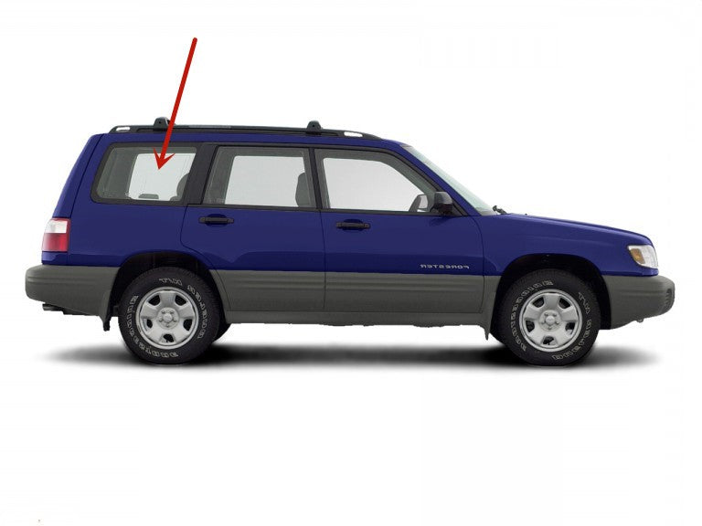Passenger Right Side Rear Quarter Window Quarter Glass Compatible with Subaru Forester 1998-2002 Models