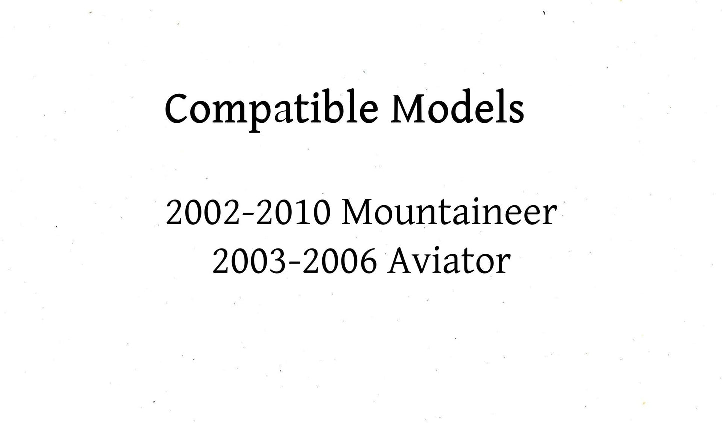 Passenger Right Side Rear Door Window Door Glass Compatible with Mercury Mountaineer/Lincoln Aviator 2002-2010 Models