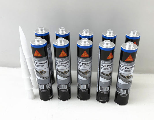 Auto Glass Sealant Windshield Urethane Glue Sikaflex P2G Primerless Adhesive x 10