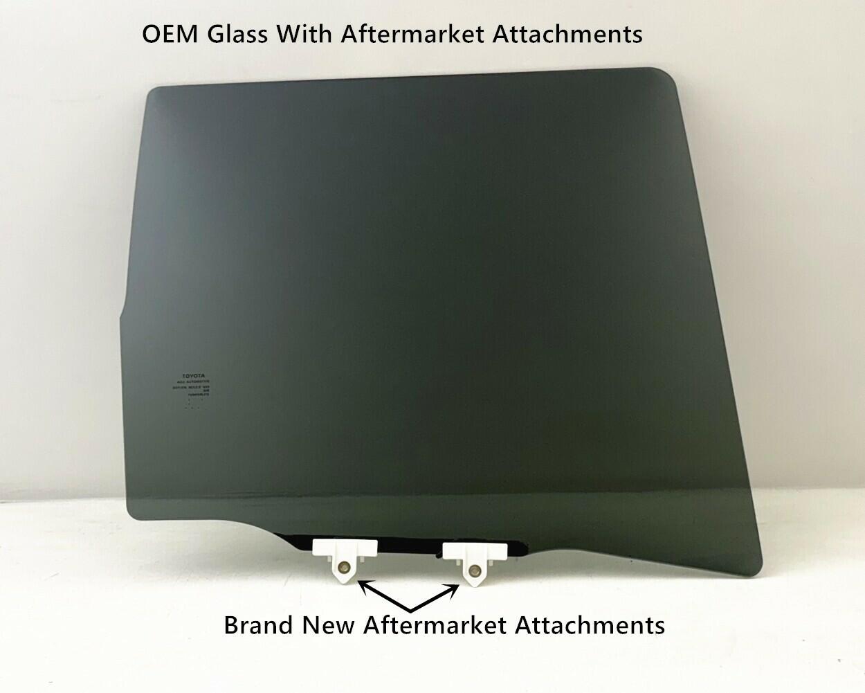 OEM With Aftermarket Attachments Tempered Passenger Right Side Rear Door Window Glass Compatible with Toyota Tacoma Crew Cab Pickup 2024-2025 Models