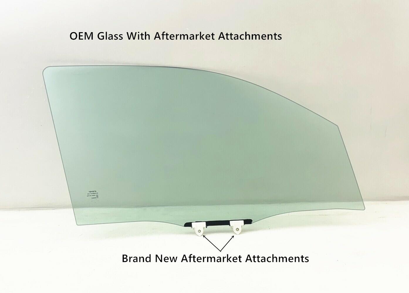 OEM With Aftermarket Attachments Tempered Passenger Right Side Front Door Window Glass Compatible with Toyota Tacoma Pickup 2024-2025 Model