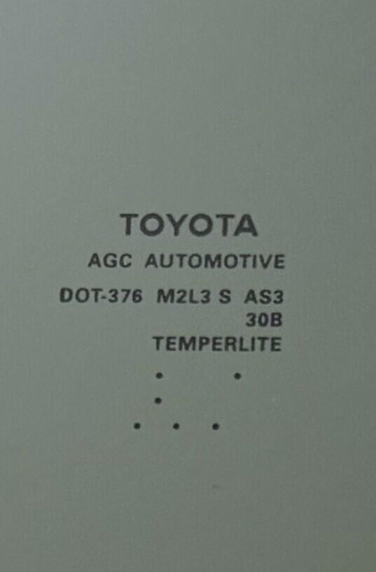 OEM With Aftermarket Attachments Tempered Driver Left Side Rear Door Window Glass Compatible with Toyota Tacoma Crew Cab Pickup 2024-2025 Models
