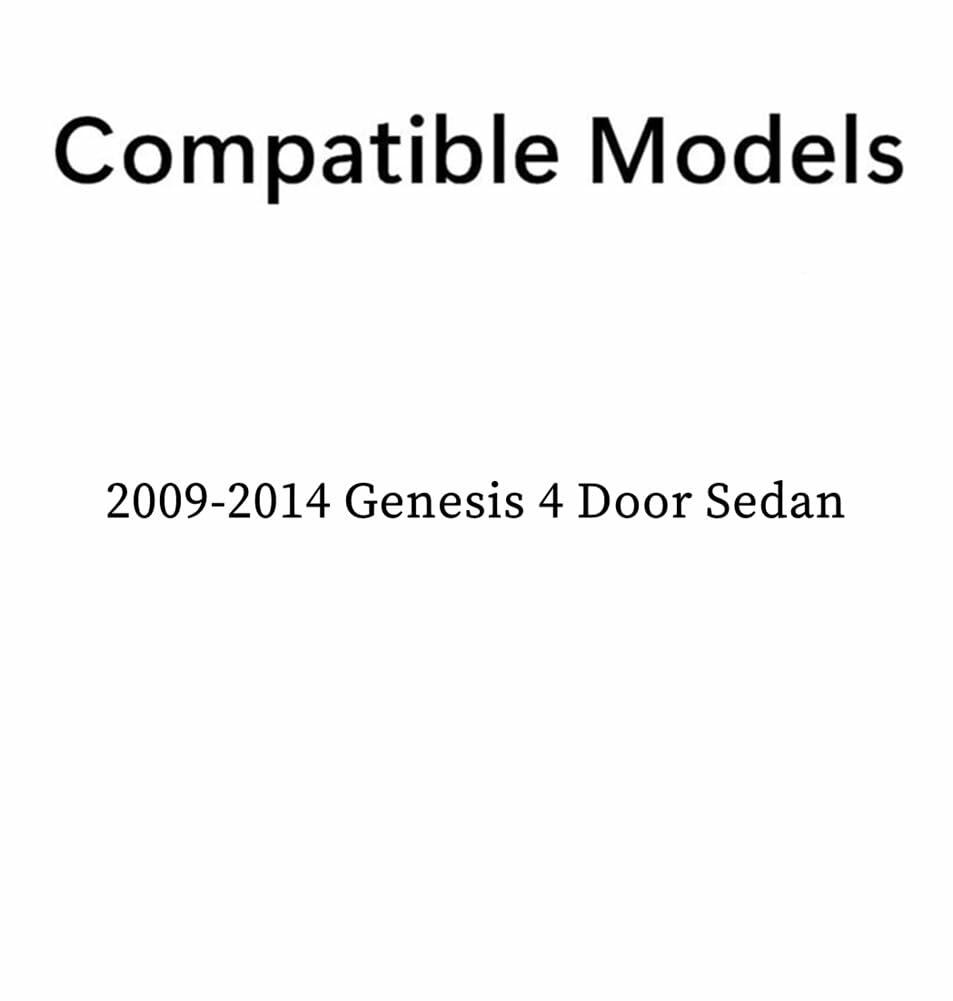 Driver Left Side Rear Vent Window Vent Glass Compatible with Hyundai Genesis 4 Door Sedan 2009-2014 Models