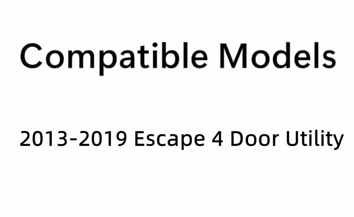 Tempered Driver Left Side Rear Quarter Window Quarter Glass Black Frame Style Compatible with Ford Escape 2013-2019 Models