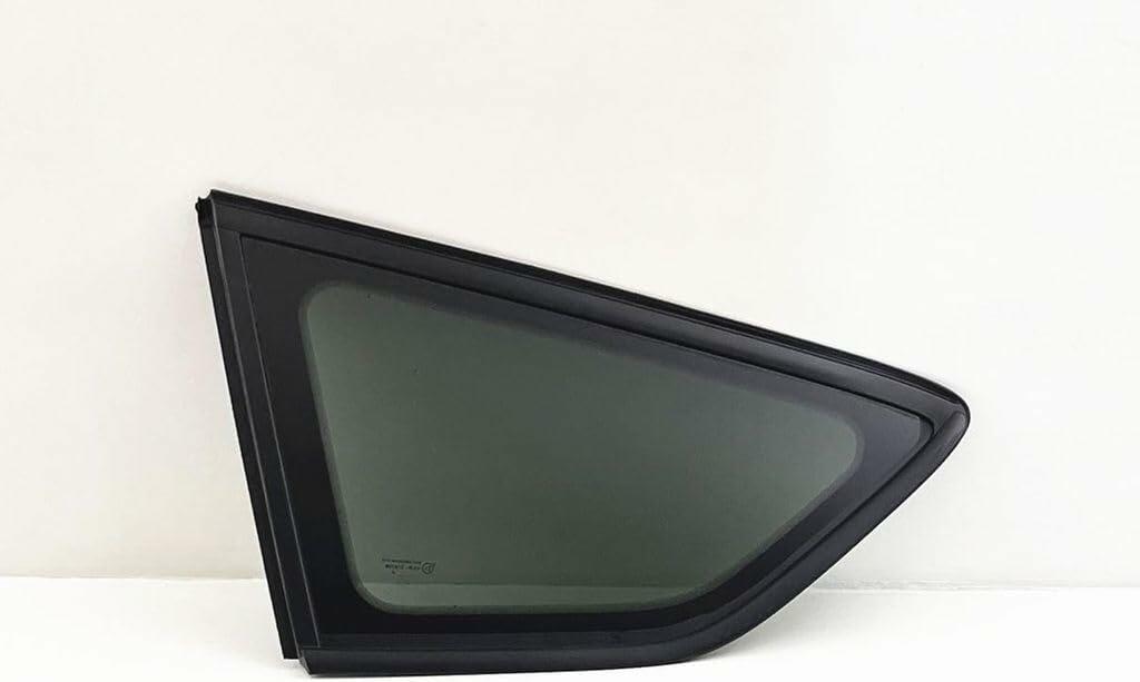 Tempered Driver Left Side Rear Quarter Window Quarter Glass Black Frame Style Compatible with Ford Escape 2013-2019 Models