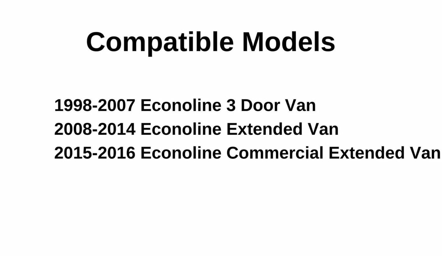 OE Passenger Right Side Quarter Window Quarter Glass Compatible with Ford Econoline Extended Van 2006-2016 Models