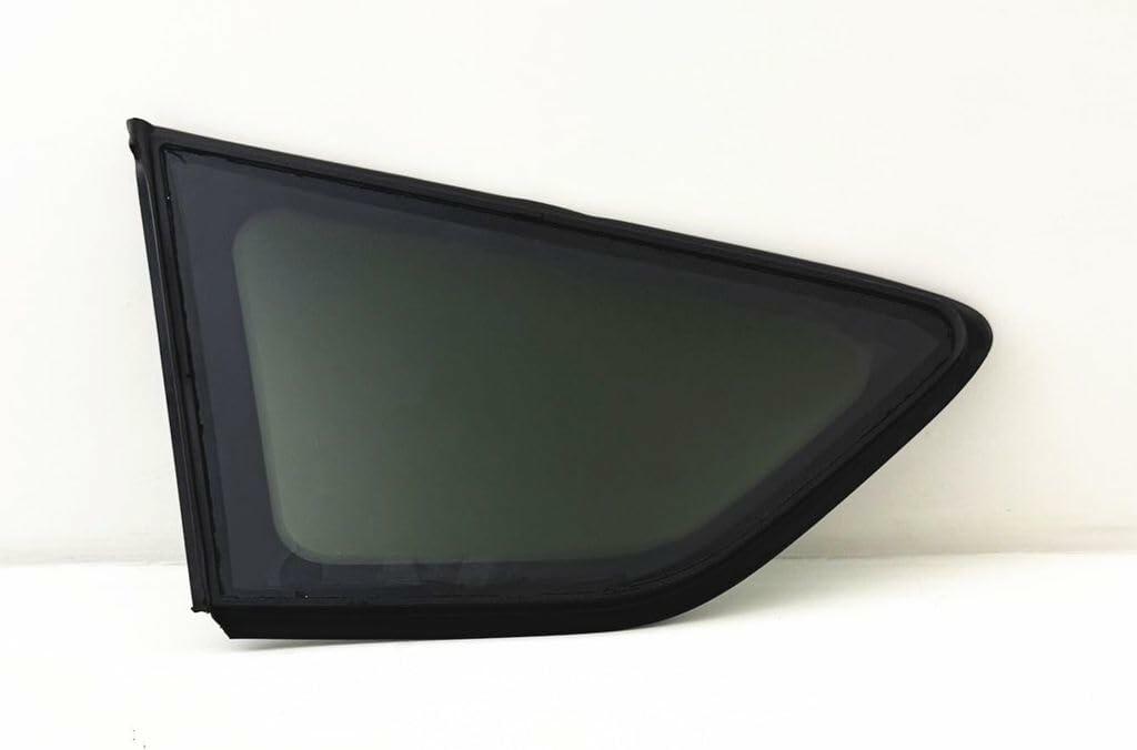 Tempered Passenger Right Side Rear Quarter Window Quarter Glass Black Frame Style Compatible with Ford Escape 2013-2019 Models