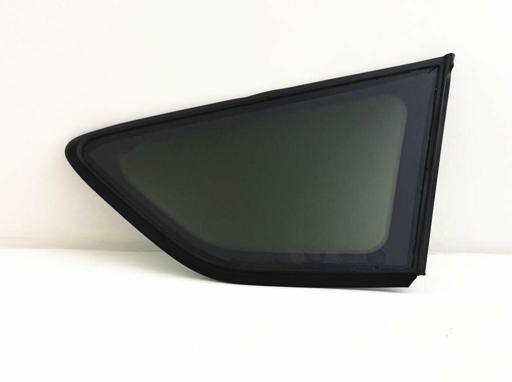 Tempered Driver Left Side Rear Quarter Window Quarter Glass Black Frame Style Compatible with Ford Escape 2013-2019 Models