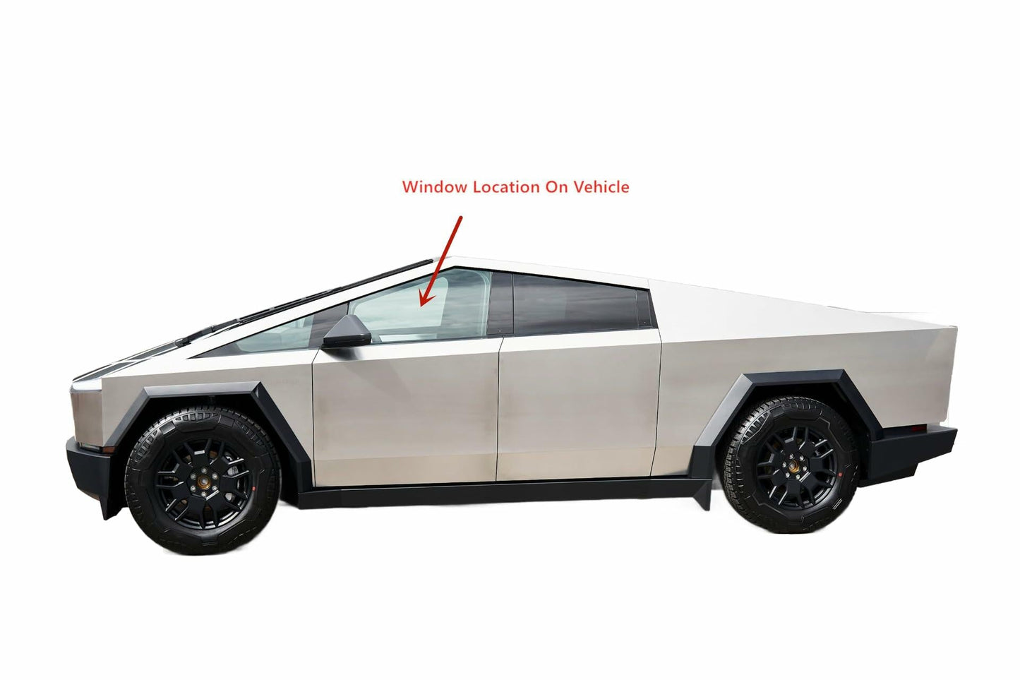 Laminated Driver Left Side Front Door Window Door Glass Compatible with Tesla Cybertruck 2024-2025 Models