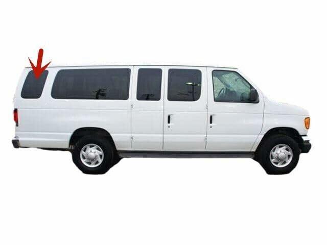 OE Passenger Right Side Quarter Window Quarter Glass Compatible with Ford Econoline Extended Van 2006-2016 Models