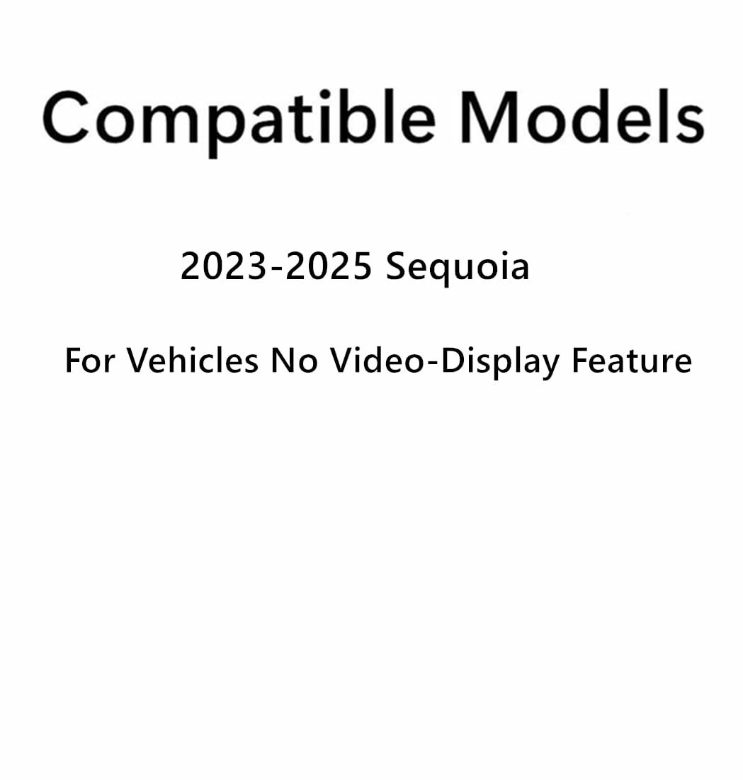 Without-Video-Display Style Heated Rear Tailgate Back Window Back Glass Compatible with Toyota Sequoia 2023-2025 Models