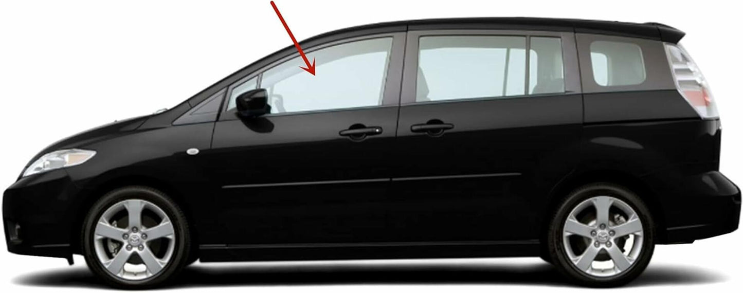 Driver Left Side Front Door Window Glass Compatible with Mazda 5 2006-2015 Models