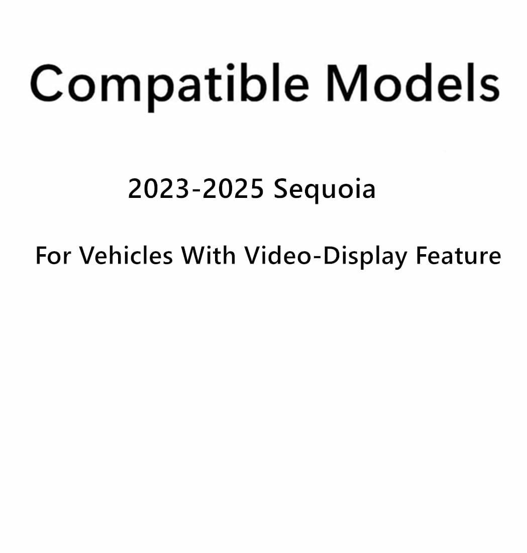 With-Viedo-Display Style Heated Rear Tailgate Back Window Back Glass Compatible with Toyota Sequoia 2023-2025 Models