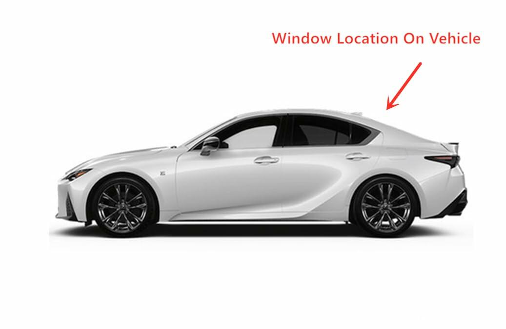 Heated Rear Back Window Back Glass Compatible with Lexus IS-Series IS300 IS350 IS500 2021-2025 Models