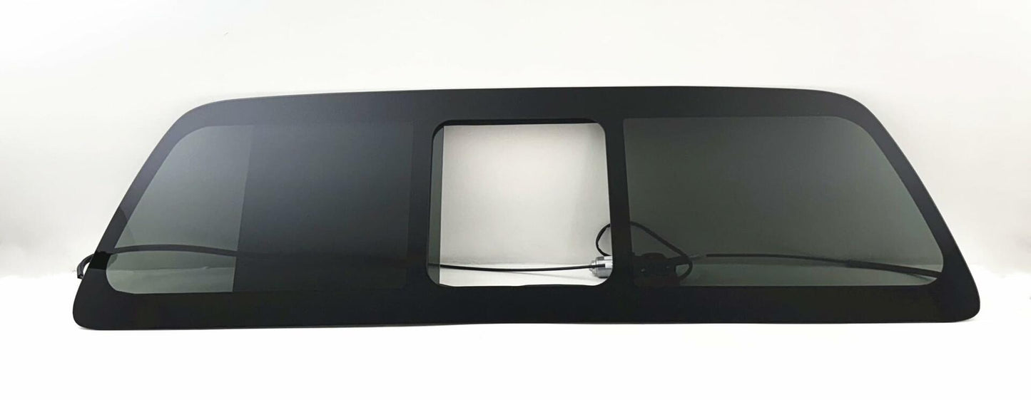 Rear Power Slider Back Window Glass Compatible with Ford F250 / F350 / F450 / F550 / F650 / F750 Pickup 2009-2016 Models (Not For F150)