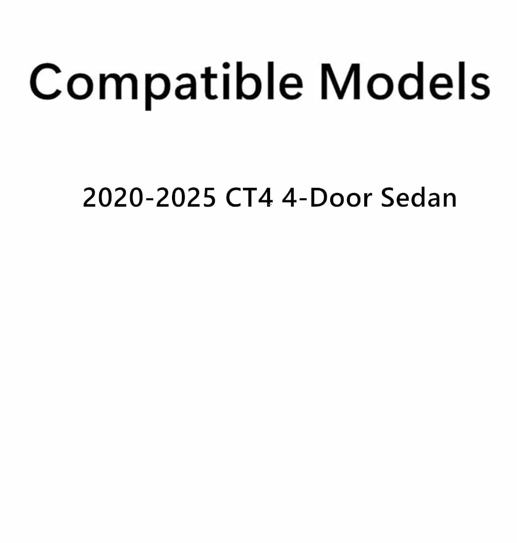 Tempered Passenger Right Side Rear Door Window Door Glass Compatible with Cadillac CT4 2020-2025 Models