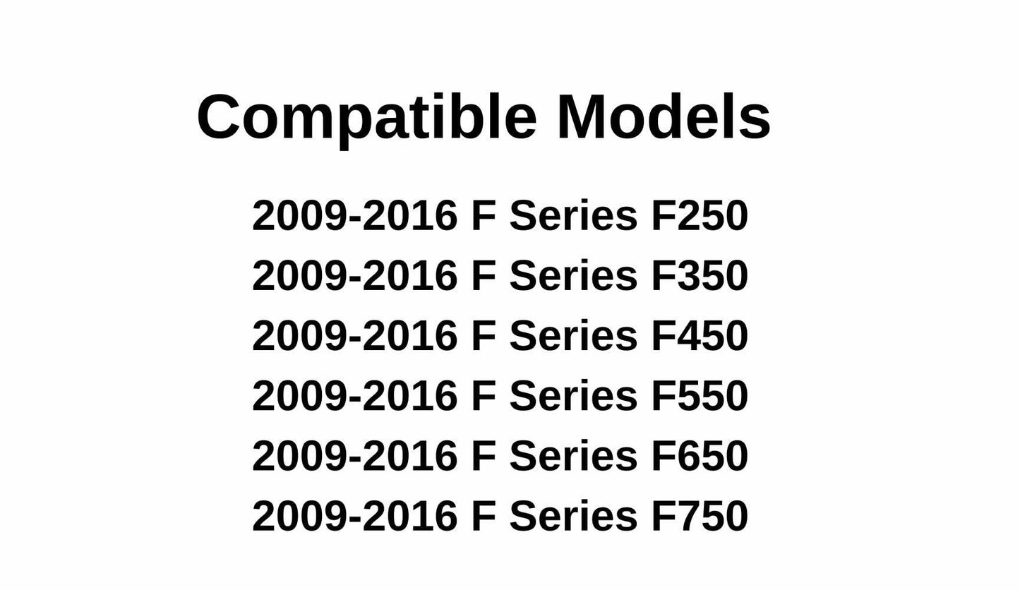 Rear Power Slider Back Window Glass Compatible with Ford F250 / F350 / F450 / F550 / F650 / F750 Pickup 2009-2016 Models (Not For F150)