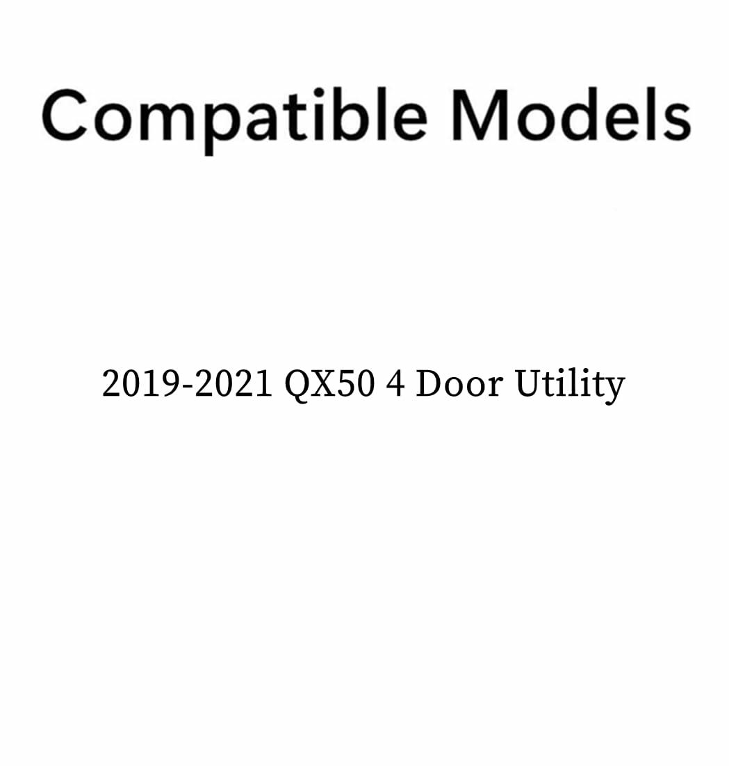 Tempered Passenger Right Side Front Door Window Door Glass Compatible with Infiniti QX50 2019-2021 Models