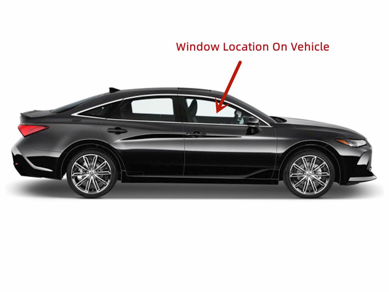 Laminated Passenger Right Side Front Door Window Door Glass Compatible with Toyota Avalon 2019-2022 Models