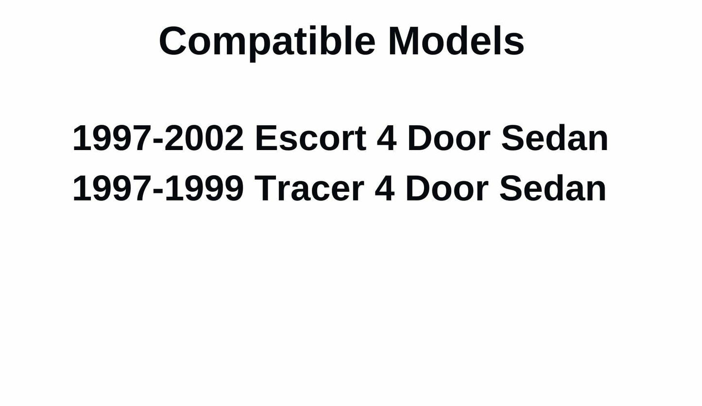 Passenger Right Side Rear Vent Window Vent Glass Compatible with Ford Escort 4 Door Sedan 1997-2002 Models/Mercury Tracer 4 Door Sedan 1997-1999 Models
