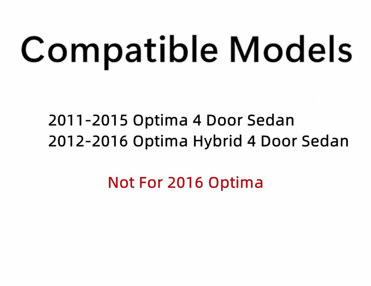 Passenger Right Side Rear Vent Window Vent Glass Compatible with Kia Optima 2011-2015/ Optima Hybrid 2012-2016 Models