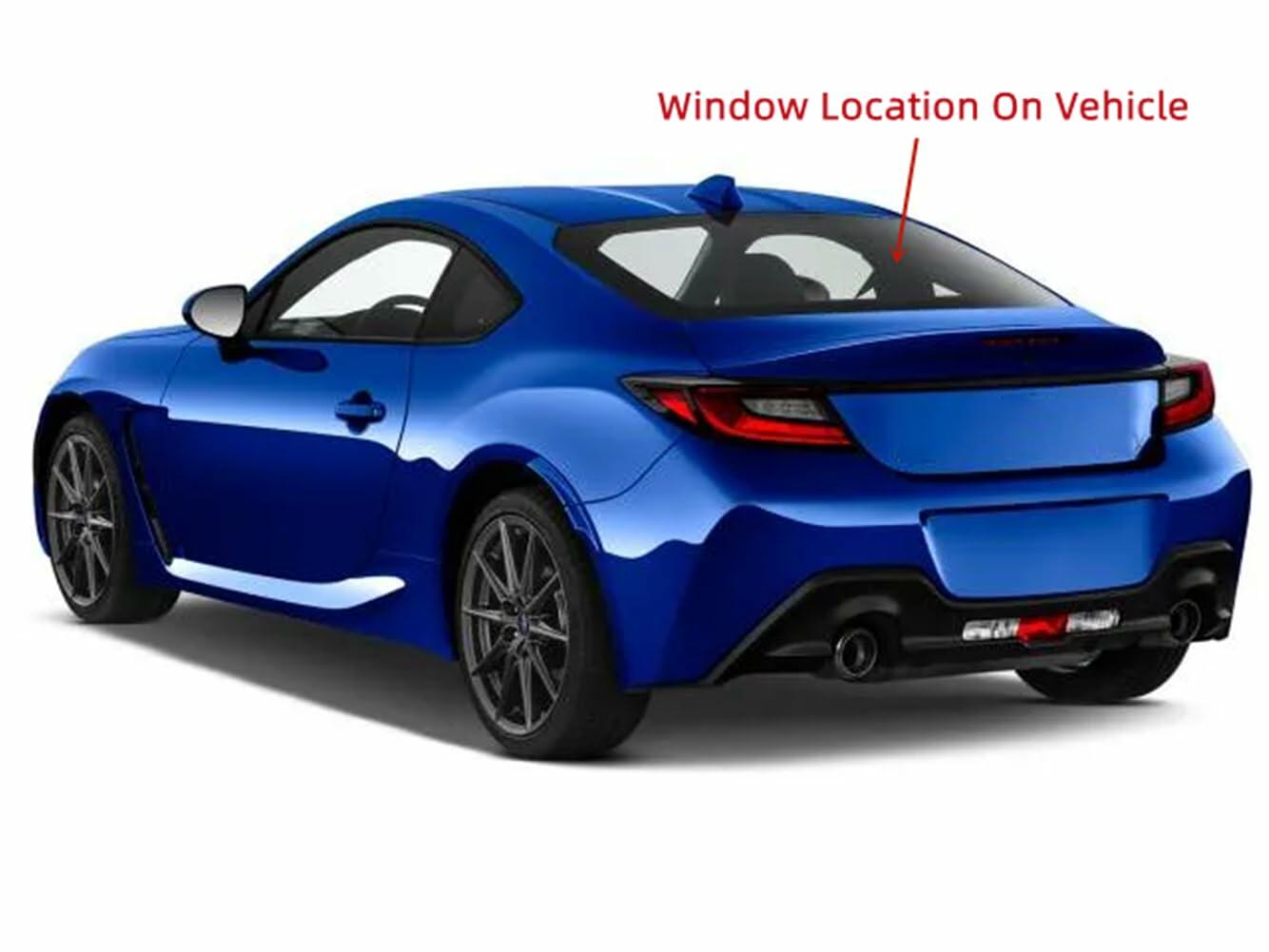 Heated Rear Back Window Back Glass Compatible with Subaru BRZ / Toyota GR86 2022-2025 Models